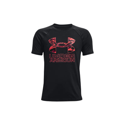 Under Armour Boys' Tech Hybrid Printed Fill Short-Sleeve T-Shirt