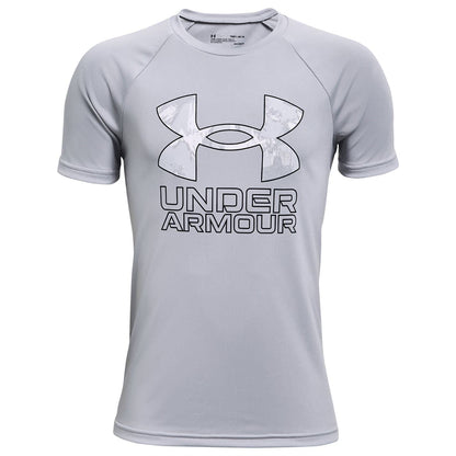 Under Armour Boys' Tech Hybrid Printed Fill Short-Sleeve T-Shirt