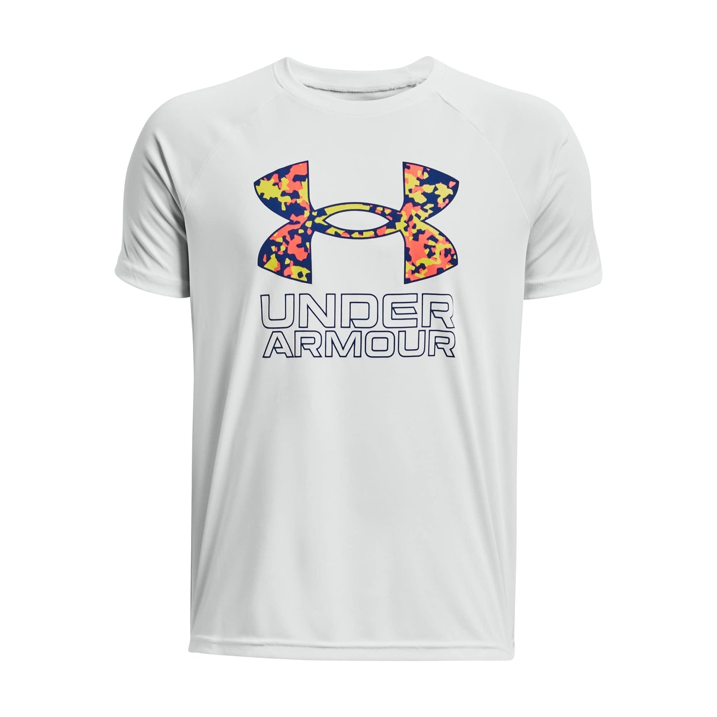 Under Armour Boys' Tech Hybrid Printed Fill Short-Sleeve T-Shirt