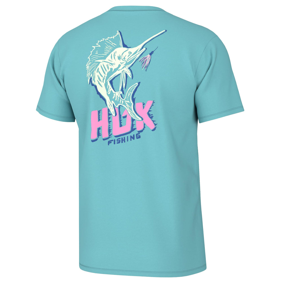 HUK Mens Fishing Graphic Tee, Performance Short Sleeve, Quick-Dry