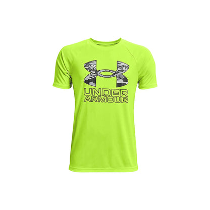 Under Armour Boys' Tech Hybrid Printed Fill Short-Sleeve T-Shirt
