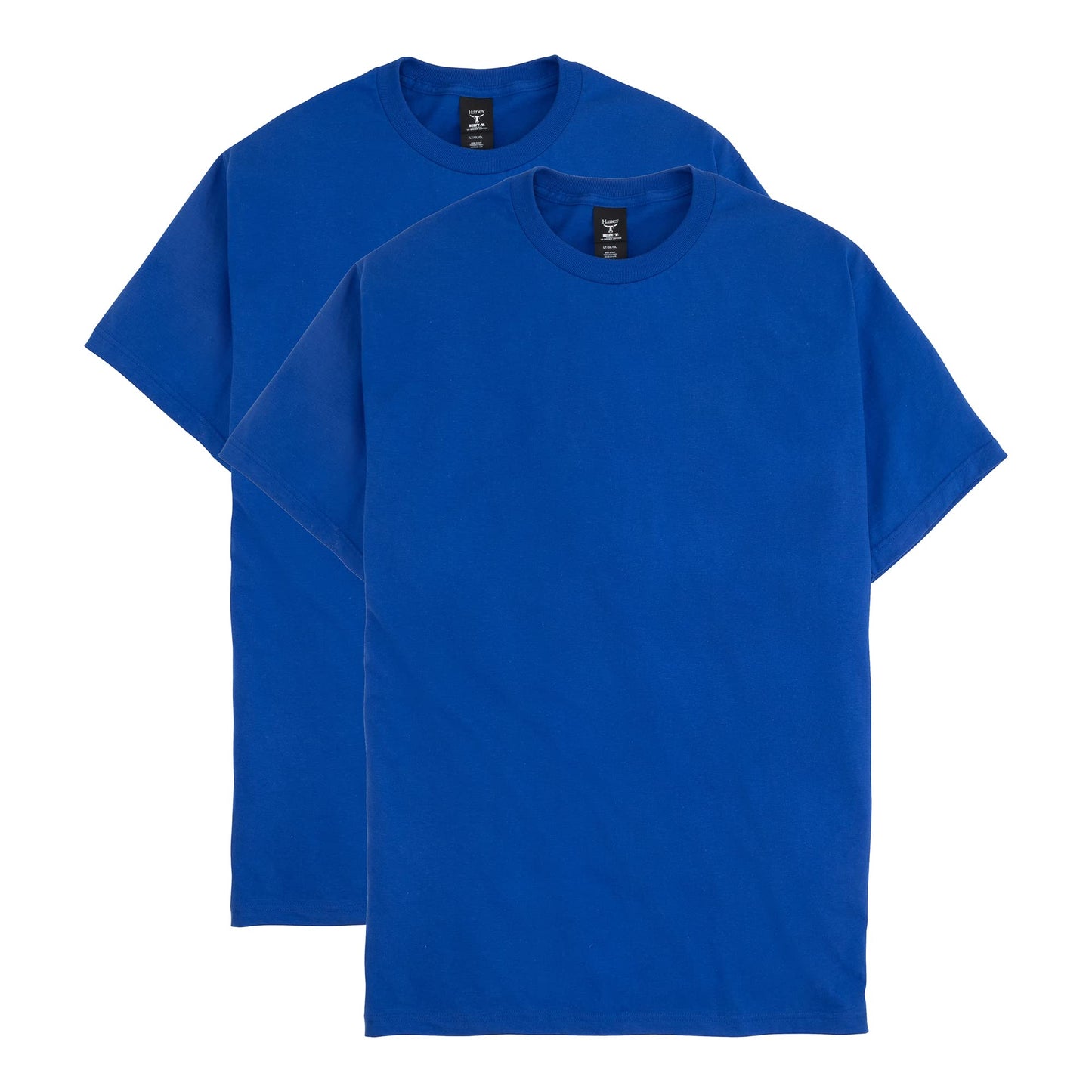 Hanes Men's Beefy-T T-Shirt, Heavyweight Cotton T-Shirts for Men, 1 or 2 Pack, Men's Tees (Tall