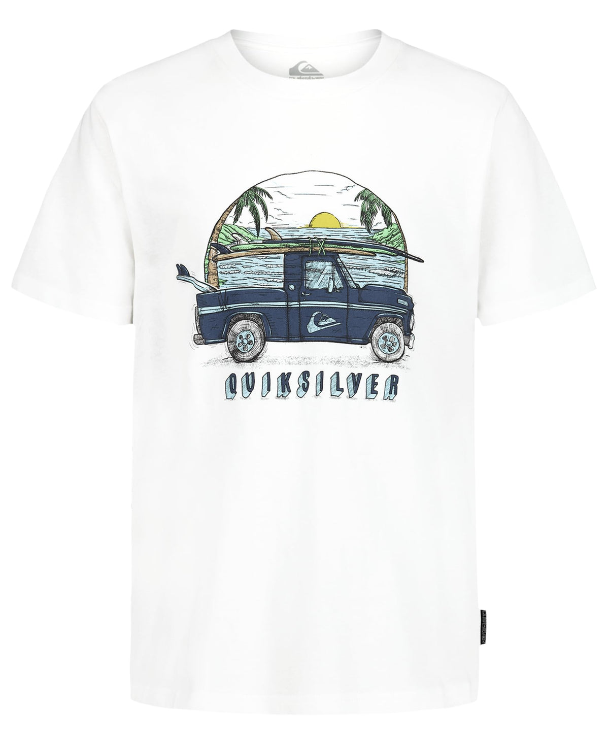 Quiksilver Boys' Short Sleeve Screen Print Graphic T-Shirt, Soft & Comfortable, Regular Fit
