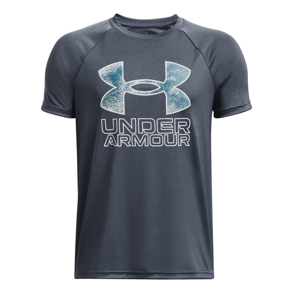 Under Armour Boys' Tech Hybrid Printed Fill Short-Sleeve T-Shirt