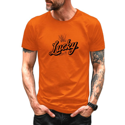 domirica Men's Solid 100% Cotton Graphic Short Sleeve Crewneck Big and Tall Summer Breathable Quick Dry Gym Casual Top