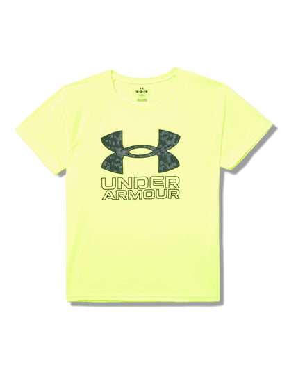 Under Armour Boys' Tech Hybrid Printed Fill Short-Sleeve T-Shirt