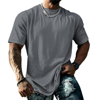 domirica Mens Muscle Fit Short Sleeve T Shirts Gym Workout Crewneck Novelty Print Quick Dry Athletic Shirt