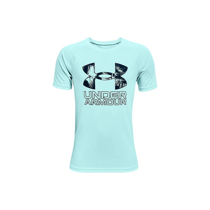 Under Armour Boys' Tech Hybrid Printed Fill Short-Sleeve T-Shirt