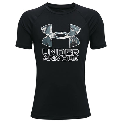 Under Armour Boys' Tech Hybrid Printed Fill Short-Sleeve T-Shirt