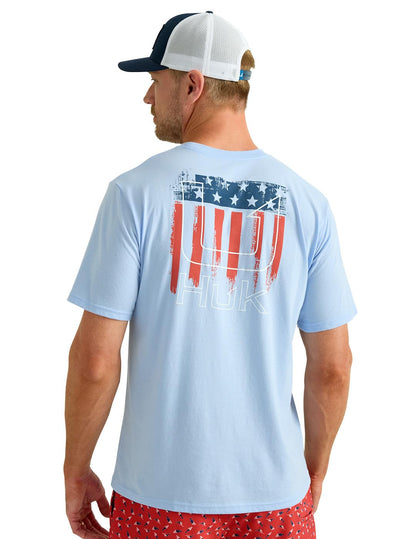 HUK Mens Fishing Graphic Tee, Performance Short Sleeve, Quick-Dry