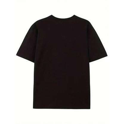 Lady Venezuelan heart pattern printed T-shirt, round-neck short-sleeved blouse, casual top, regular length, suitable for all seasons and comfortable to wear throughout the year.