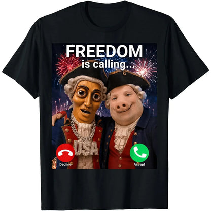 John Pork Fourth of July Tung Tung Tung Sahur T-Shirt