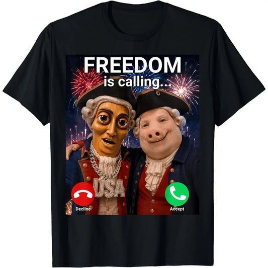 John Pork Fourth of July Tung Tung Tung Sahur T-Shirt