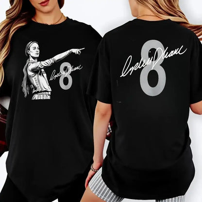 100% Cotton Sophie Cunningham T-Shirts Double-Sided Print, Disability Pride Month 2026 T Shirt, Basketball Player Number 8 Signature Graphic, Back-To-School T-Shirts