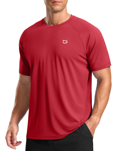 G Gradual Men's Athletic Workout T-Shirts Moisture Wicking Cooling Running Shirts Short Sleeve Performance Tee for Gym Tennis