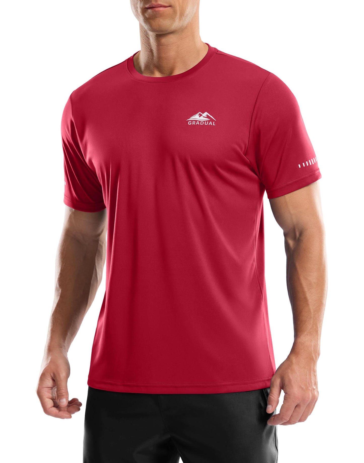 Men's UPF 50+ Sun Protection Dry Fit Workout T-Shirts Rash Guard Swim Shirts Moisture Wicking Tee for Athletic, Beach, Hiking