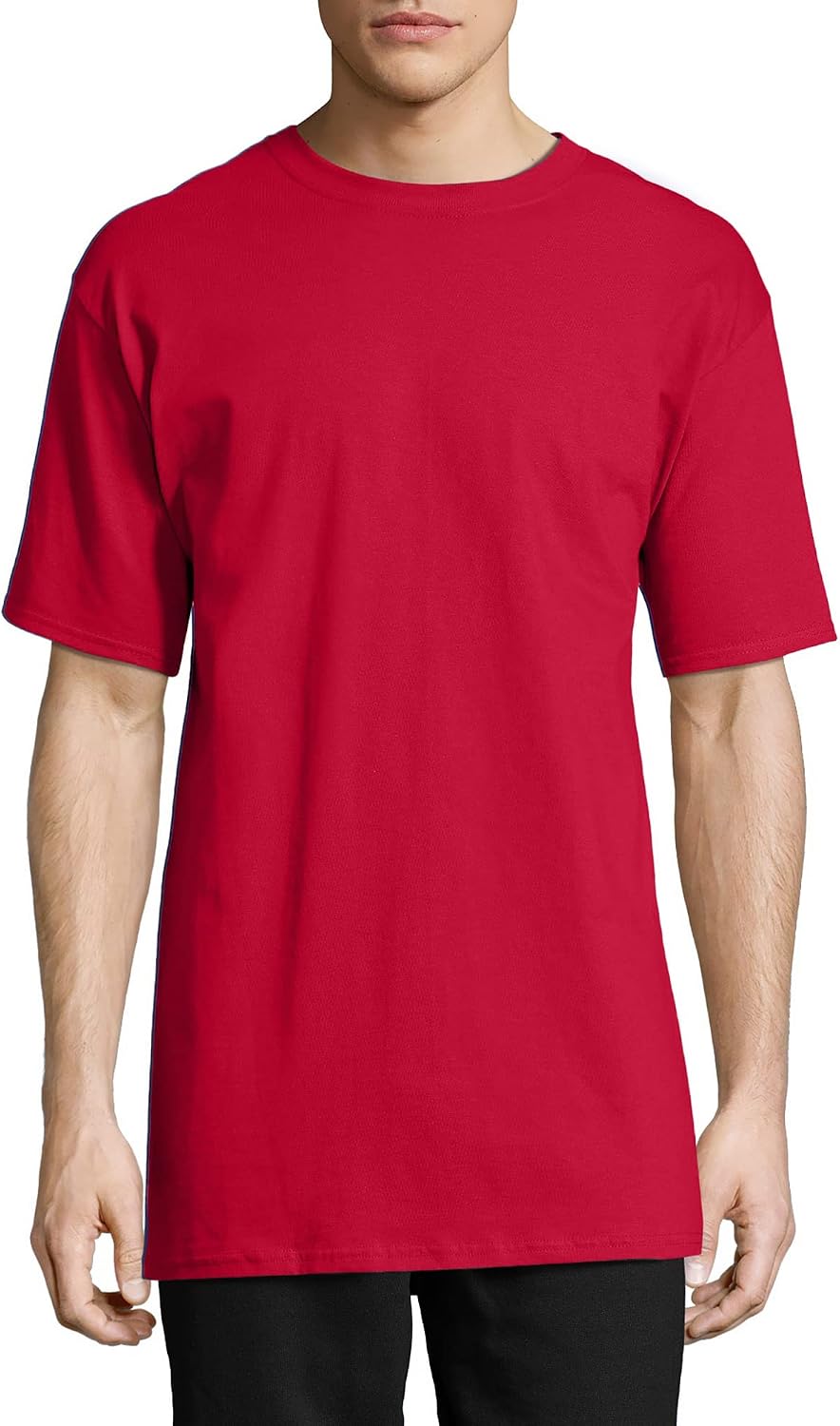 Hanes Men's Beefy-T T-Shirt, Heavyweight Cotton T-Shirts for Men, 1 or 2 Pack, Men's Tees (Tall