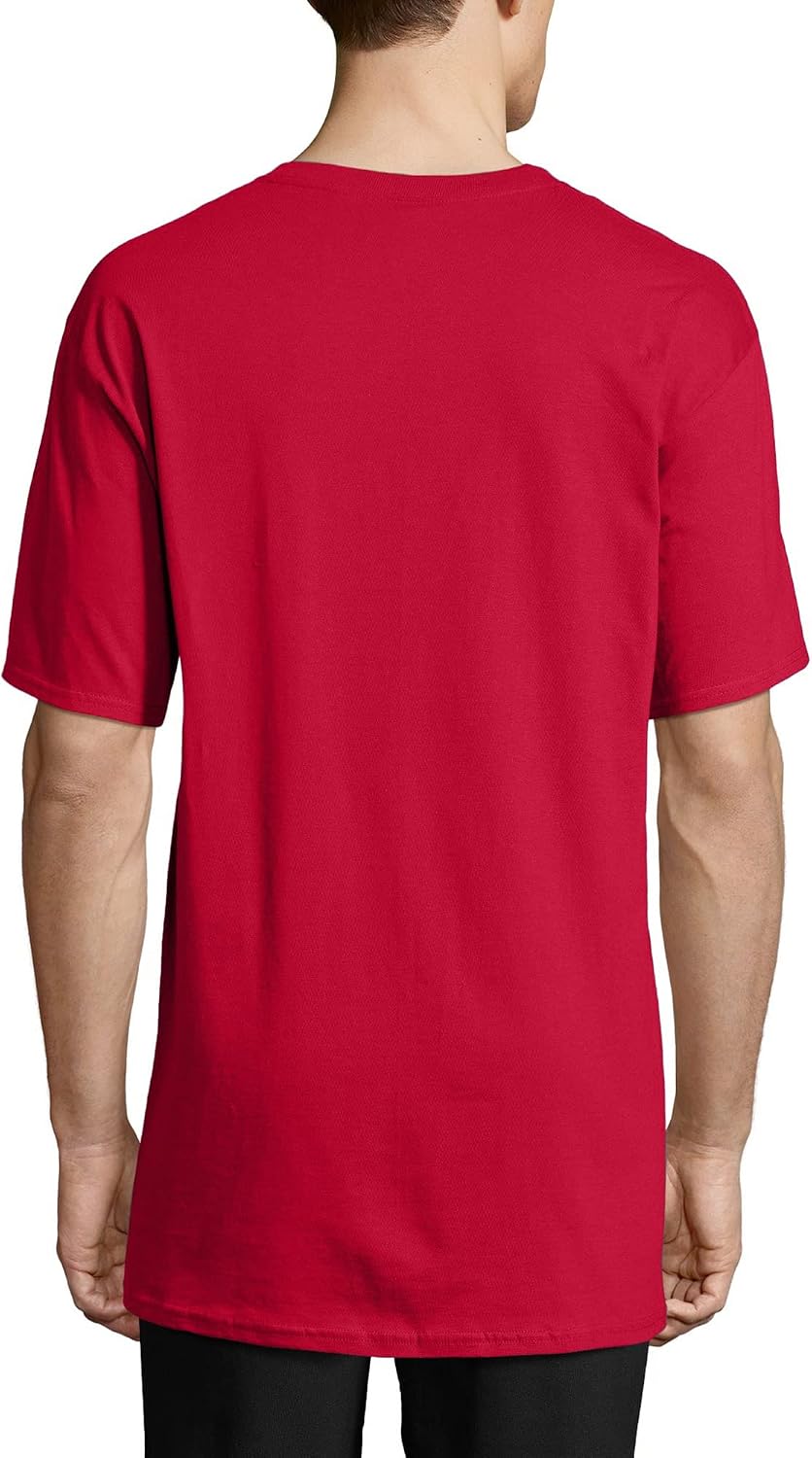 Hanes Men's Beefy-T T-Shirt, Heavyweight Cotton T-Shirts for Men, 1 or 2 Pack, Men's Tees (Tall