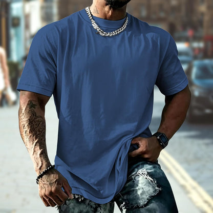 domirica Mens Muscle Fit Short Sleeve T Shirts Gym Workout Crewneck Novelty Print Quick Dry Athletic Shirt