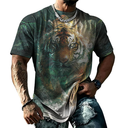 domirica Mens Muscle Fit Short Sleeve T Shirts Gym Workout Crewneck Novelty Print Quick Dry Athletic Shirt