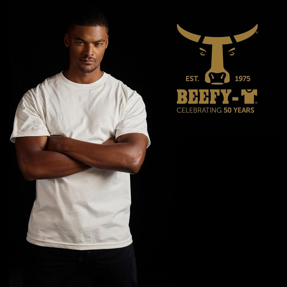 Hanes Men's Beefy-T T-Shirt, Heavyweight Cotton T-Shirts for Men, 1 or 2 Pack, Men's Tees (Tall