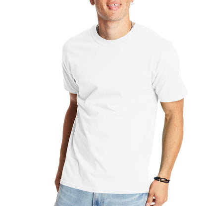 Hanes Men's Beefy-T T-Shirt, Heavyweight Cotton T-Shirts for Men, 1 or 2 Pack, Men's Tees (Tall