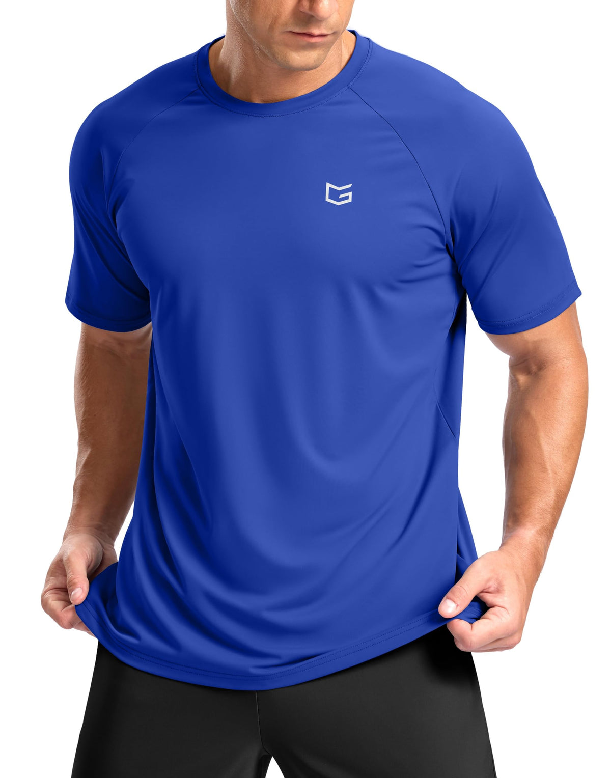 G Gradual Men's Athletic Workout T-Shirts Moisture Wicking Cooling Running Shirts Short Sleeve Performance Tee for Gym Tennis