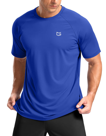 G Gradual Men's Athletic Workout T-Shirts Moisture Wicking Cooling Running Shirts Short Sleeve Performance Tee for Gym Tennis
