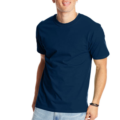 Hanes Men's Beefy-T T-Shirt, Heavyweight Cotton T-Shirts for Men, 1 or 2 Pack, Men's Tees (Tall