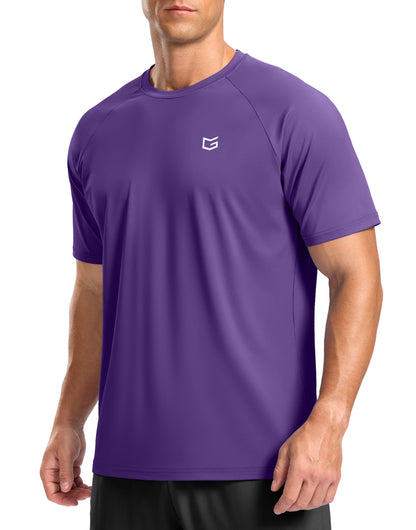 G Gradual Men's Athletic Workout T-Shirts Moisture Wicking Cooling Running Shirts Short Sleeve Performance Tee for Gym Tennis