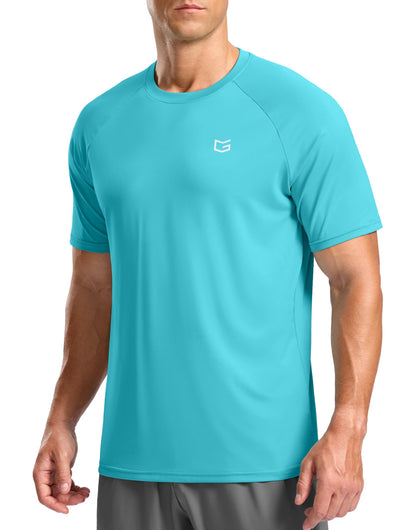 G Gradual Men's Athletic Workout T-Shirts Moisture Wicking Cooling Running Shirts Short Sleeve Performance Tee for Gym Tennis