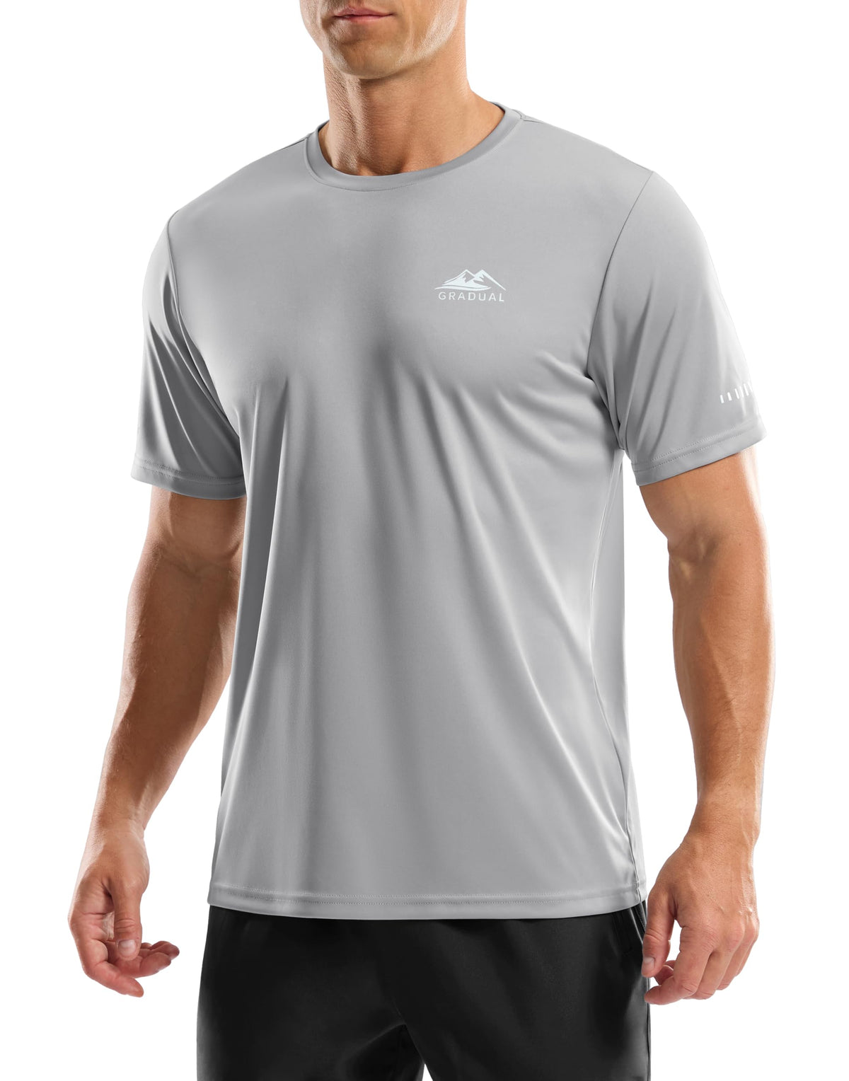 Men's UPF 50+ Sun Protection Dry Fit Workout T-Shirts Rash Guard Swim Shirts Moisture Wicking Tee for Athletic, Beach, Hiking