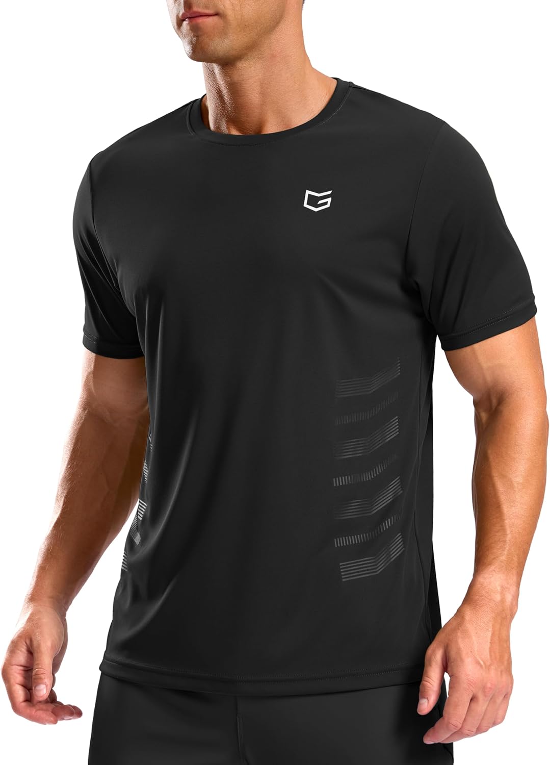 G Gradual Men's Workout Shirts Quick Dry Athletic Running T-Shirts Lightweight Moisture Wicking Short Sleeve Sports Gym Tops