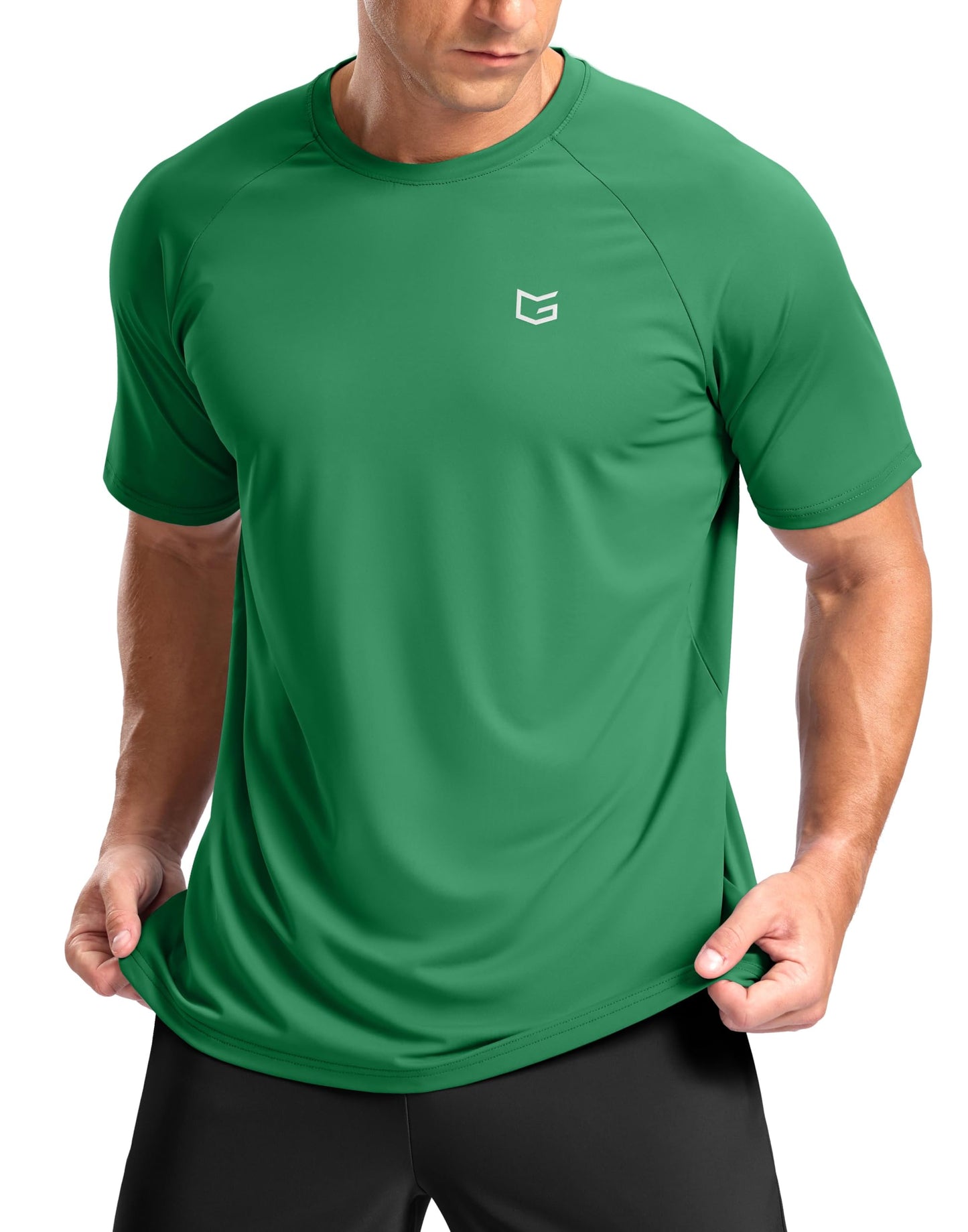G Gradual Men's Athletic Workout T-Shirts Moisture Wicking Cooling Running Shirts Short Sleeve Performance Tee for Gym Tennis