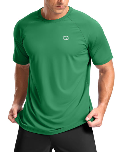 G Gradual Men's Athletic Workout T-Shirts Moisture Wicking Cooling Running Shirts Short Sleeve Performance Tee for Gym Tennis