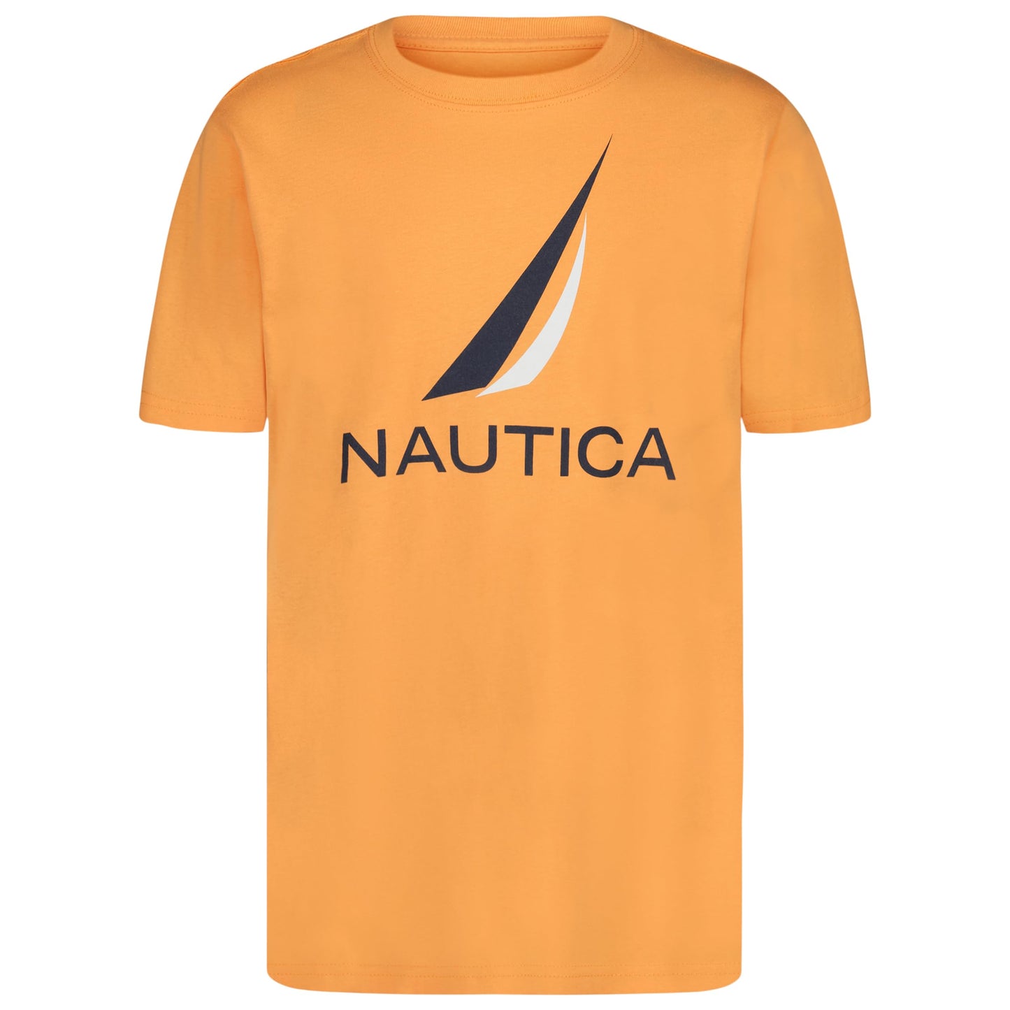 Nautica Boys' Short Sleeve J-Class Logo Crew Neck T-Shirt, Soft, Comfortable, Relaxed Fit