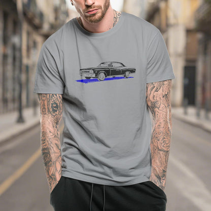 domirica Men's Solid 100% Cotton Graphic Short Sleeve Crewneck Big and Tall Summer Breathable Quick Dry Gym Casual Top