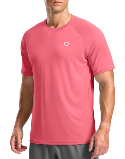 G Gradual Men's Athletic Workout T-Shirts Moisture Wicking Cooling Running Shirts Short Sleeve Performance Tee for Gym Tennis