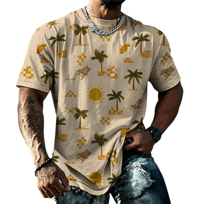 domirica Mens Muscle Fit Short Sleeve T Shirts Gym Workout Crewneck Novelty Print Quick Dry Athletic Shirt