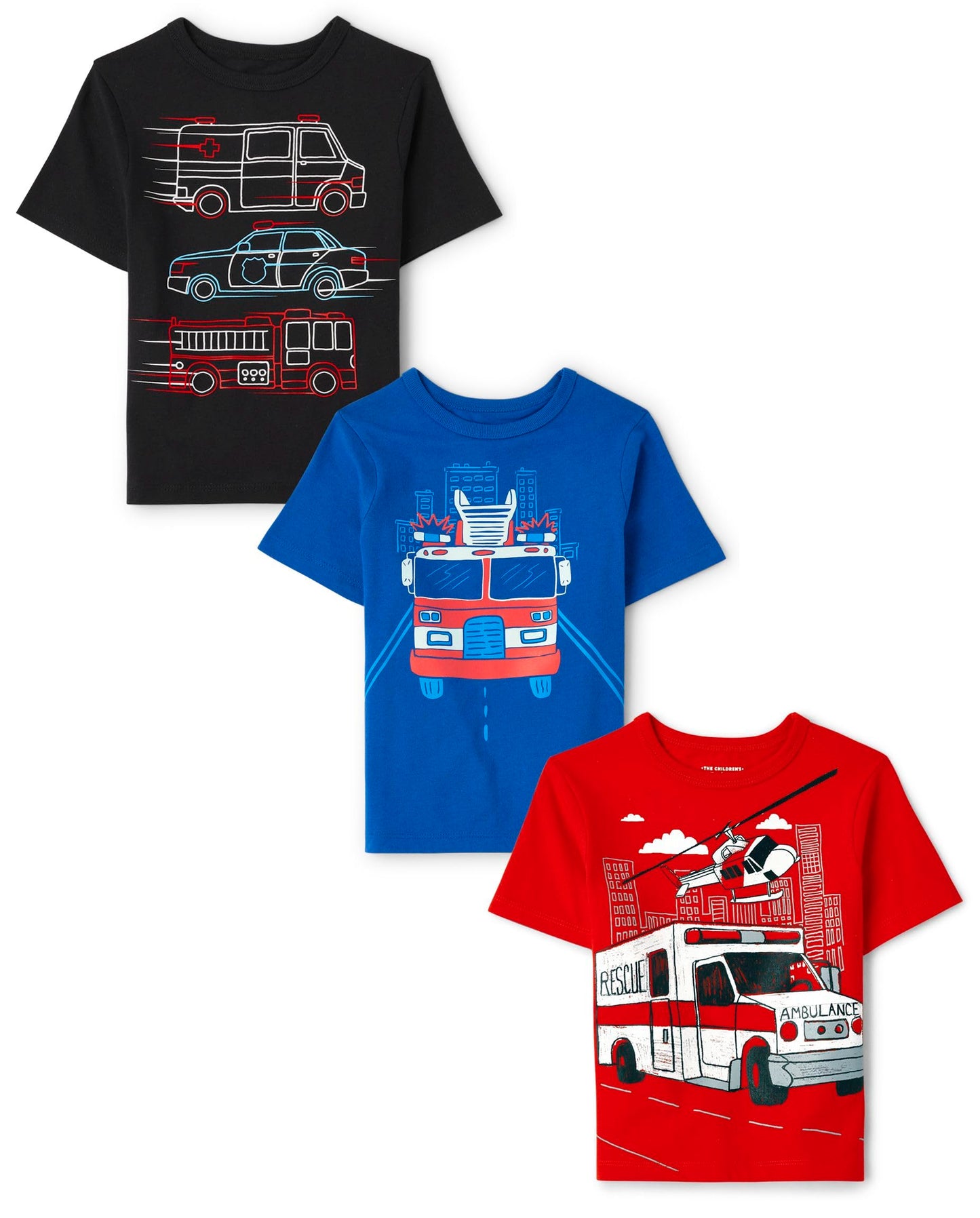 The Children's Place Baby Boys' Graphic T-Shirts (3-Pack)