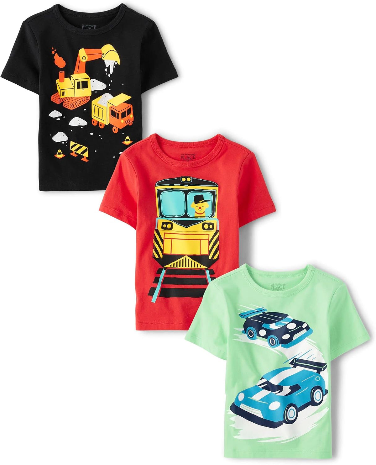 The Children's Place Baby Boys' Graphic T-Shirts (3-Pack)