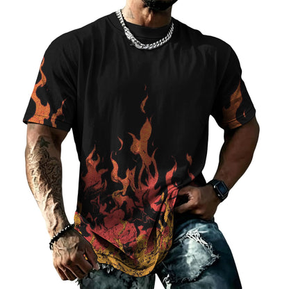 domirica Mens Muscle Fit Short Sleeve T Shirts Gym Workout Crewneck Novelty Print Quick Dry Athletic Shirt