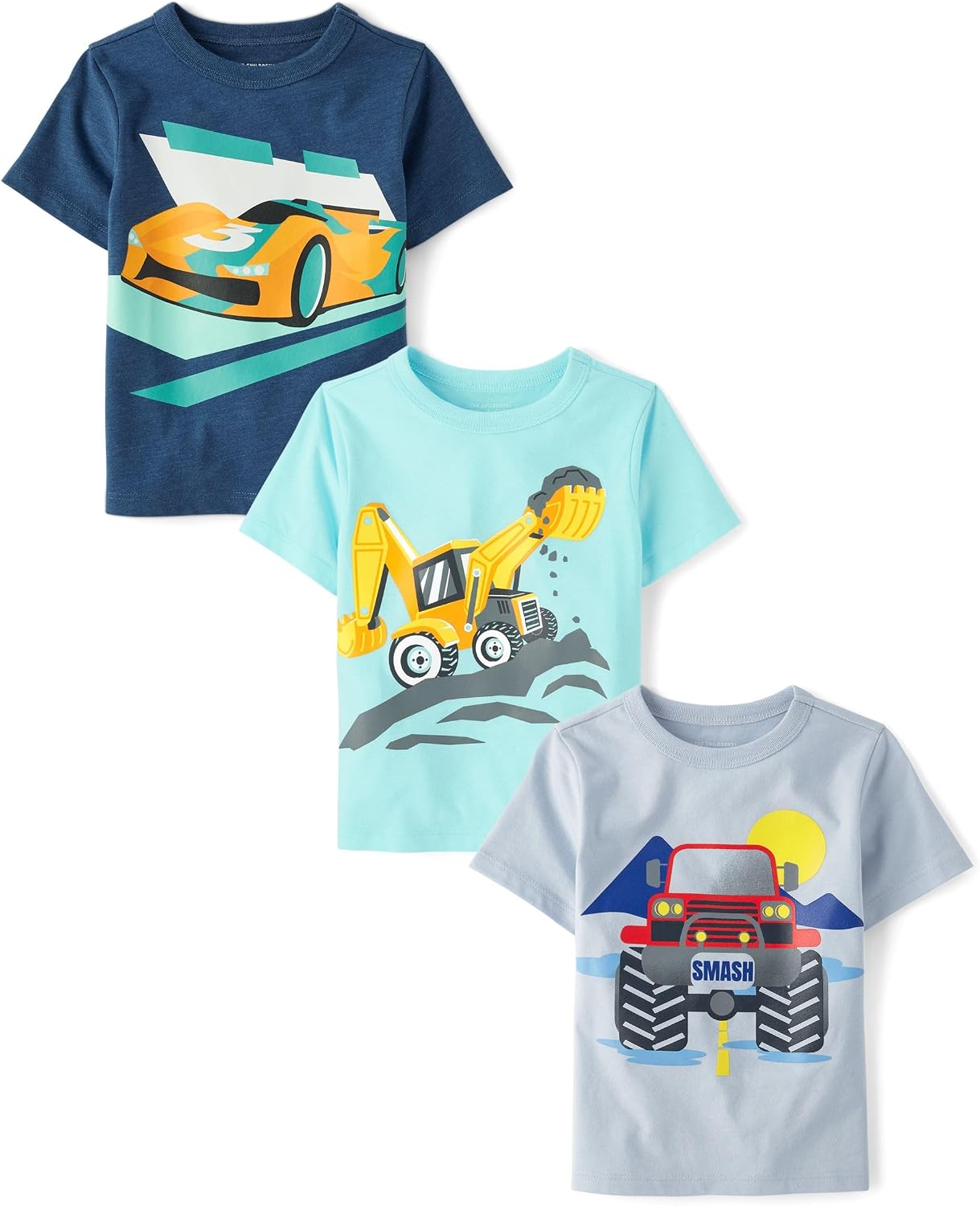 The Children's Place Baby Boys' Graphic T-Shirts (3-Pack)