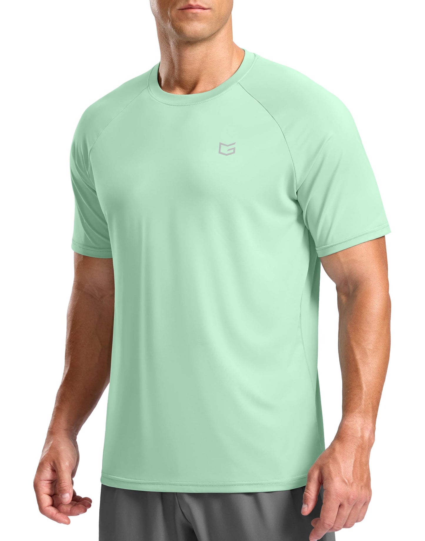 G Gradual Men's Athletic Workout T-Shirts Moisture Wicking Cooling Running Shirts Short Sleeve Performance Tee for Gym Tennis