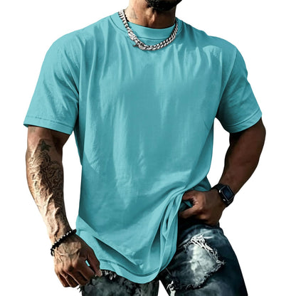 domirica Mens Muscle Fit Short Sleeve T Shirts Gym Workout Crewneck Novelty Print Quick Dry Athletic Shirt