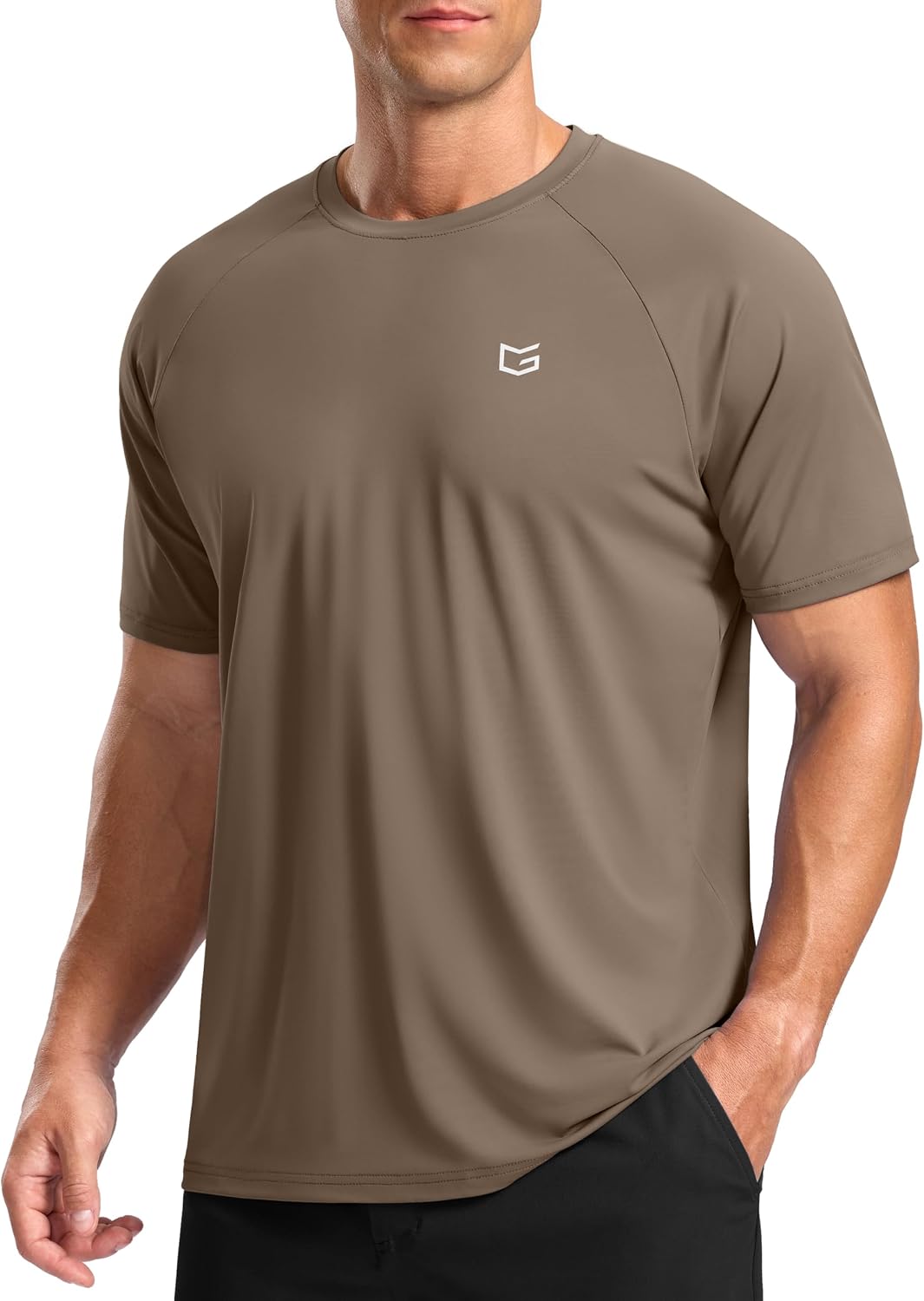 G Gradual Men's Athletic Workout T-Shirts Moisture Wicking Cooling Running Shirts Short Sleeve Performance Tee for Gym Tennis