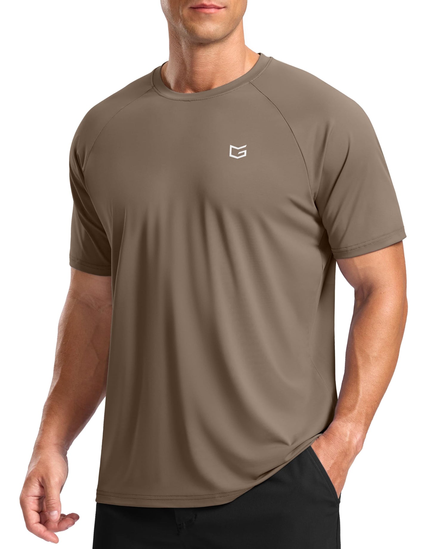 G Gradual Men's Athletic Workout T-Shirts Moisture Wicking Cooling Running Shirts Short Sleeve Performance Tee for Gym Tennis