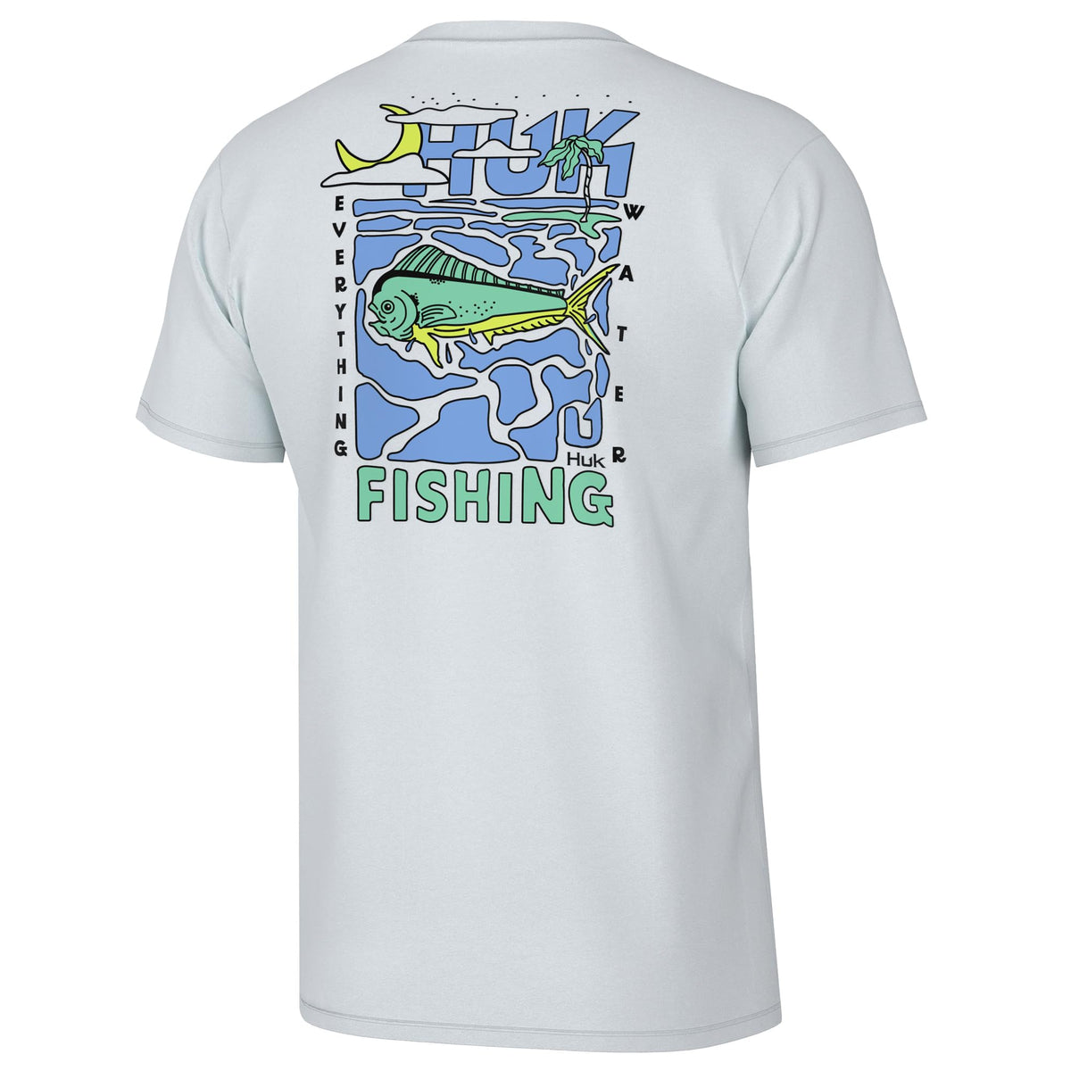 HUK Mens Fishing Graphic Tee, Performance Short Sleeve, Quick-Dry