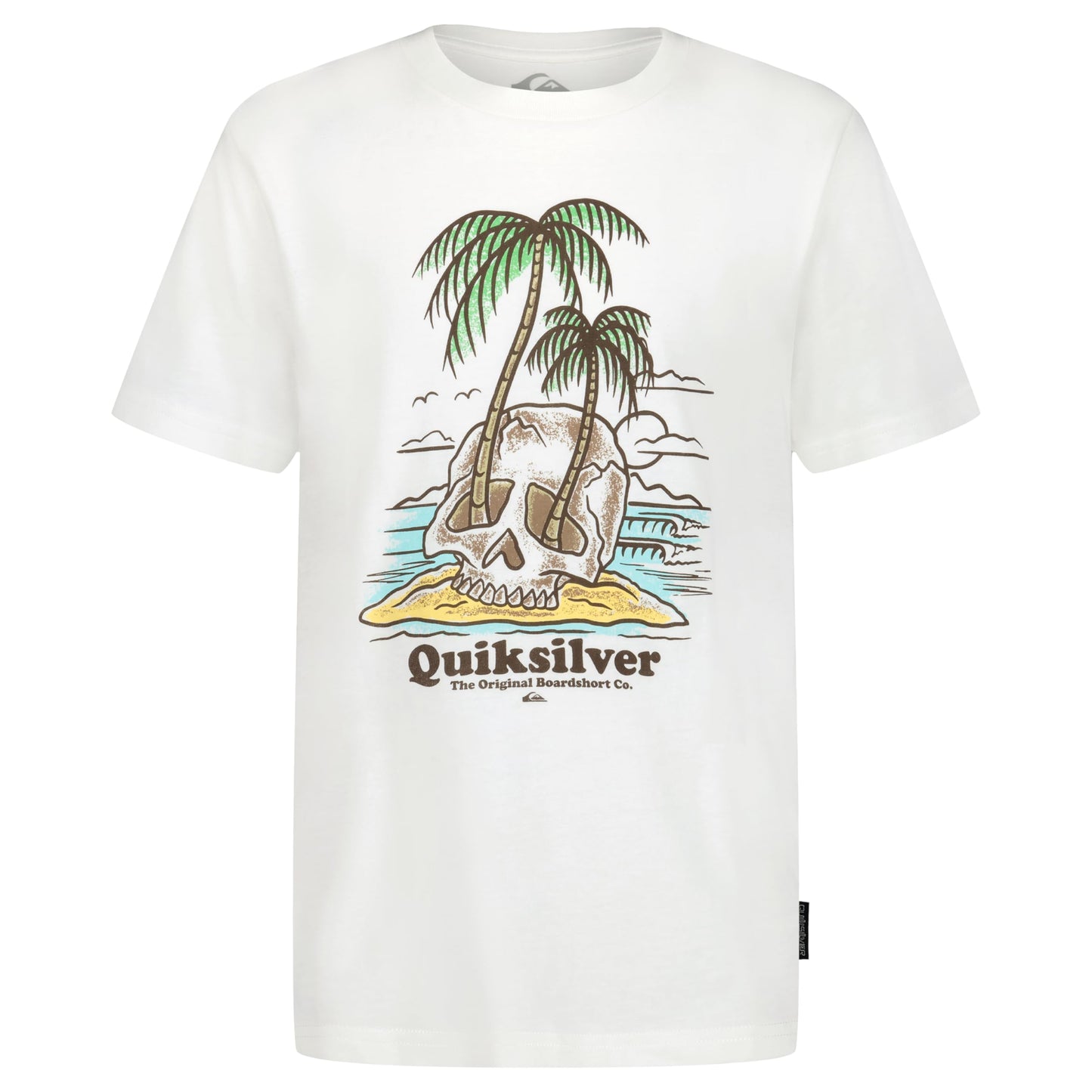 Quiksilver Boys' Short Sleeve Screen Print Graphic T-Shirt, Soft & Comfortable, Regular Fit