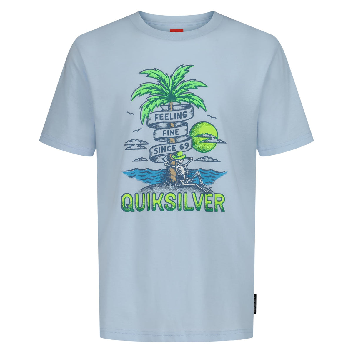 Quiksilver Boys' Short Sleeve Screen Print Graphic T-Shirt, Soft & Comfortable, Regular Fit